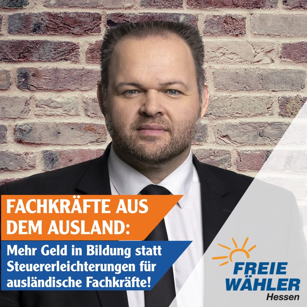 Geld für Bildung und Prävention statt Steuererleichterungen für ausländische Fachkräfte!