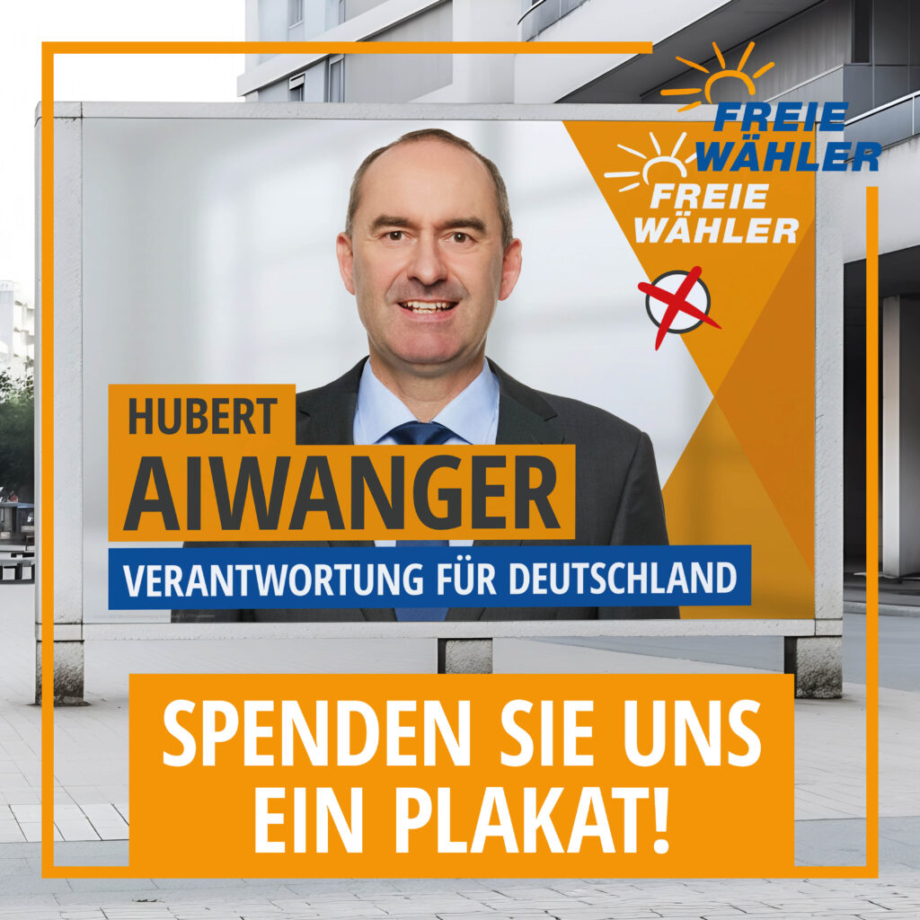 Spenden Sie ein Plakat zur Bundestagswahl!