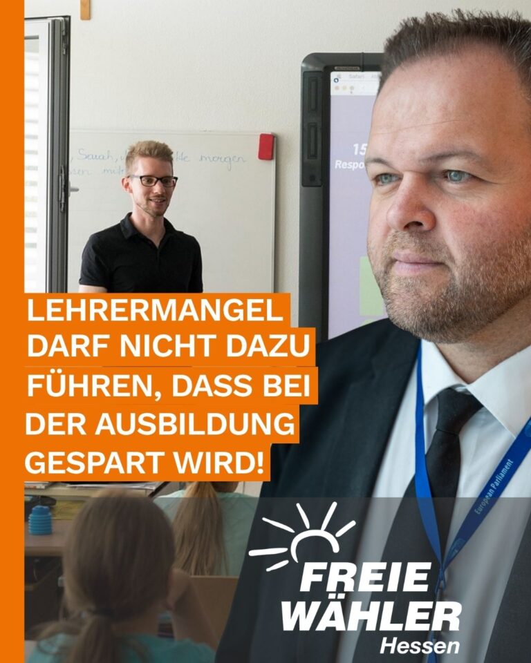 Lehrermangel darf nicht dazu führen, dass bei der Ausbildung gespart wird!